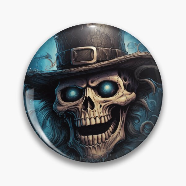 Item preview, Mad Grinning Skull with Top Hat1 designed and sold by PipPeach.