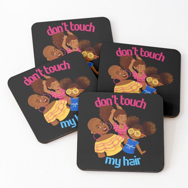 Item preview, Don’t Touch My Hair-Black Background  designed and sold by Trendi61.