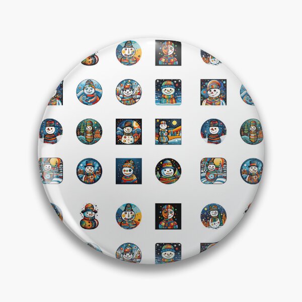 Item preview, Colorful snowmen - sticker bundle, stickers - 16 pieces designed and sold by sabantha.