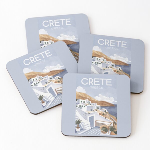 Item preview, A Watercolor Illustration of Crete - Greece designed and sold by Sketch-Shack.
