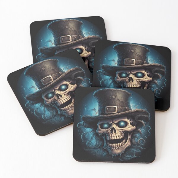 Item preview, Mad Grinning Skull with Top Hat 2 designed and sold by PipPeach.