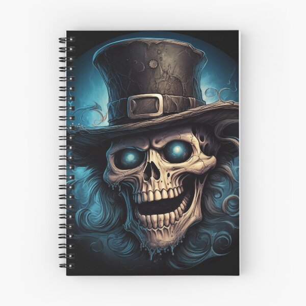 Item preview, Mad Grinning Skull with Top Hat 2 designed and sold by PipPeach.
