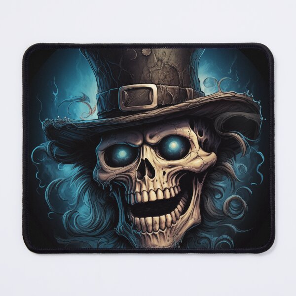 Item preview, Mad Grinning Skull with Top Hat 2 designed and sold by PipPeach.