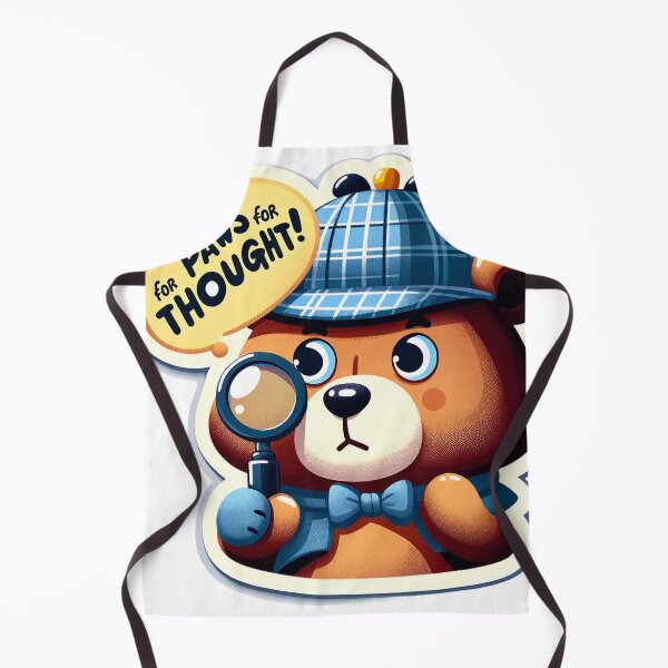 Item preview, Detective Bear Sticker - Paws for Thought! designed and sold by The-Library.