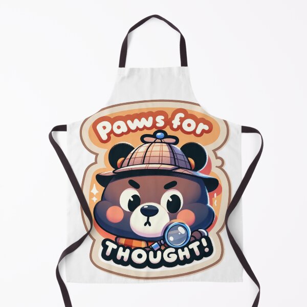 Item preview, Detective Bear Sticker - Paws for Thought! designed and sold by The-Library.