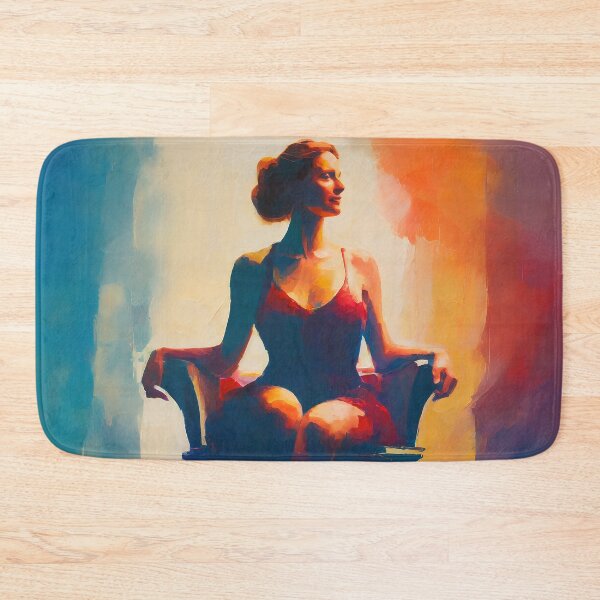 Item preview, young woman seating at the chair  designed and sold by Lefteris Betsis.