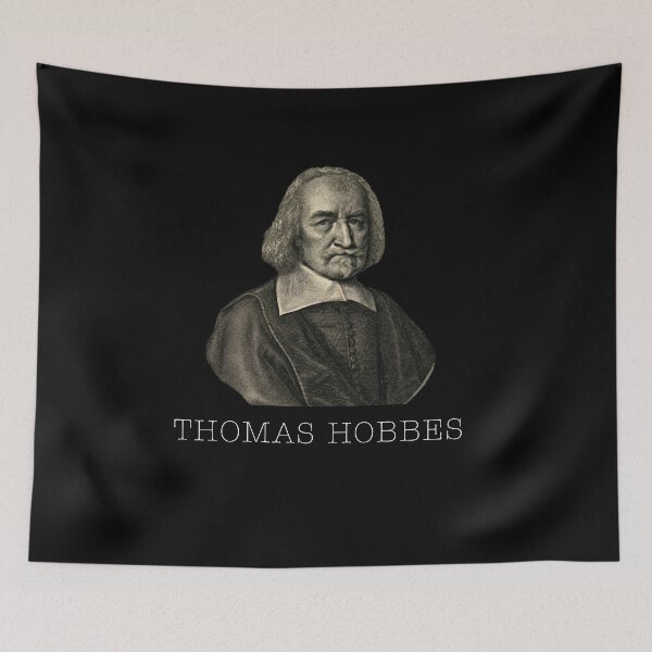 Item preview, Thomas Hobbes and black and white portrait for philosophy lovers designed and sold by CachoGlorious.