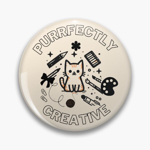 Item preview, PURRFECTLY CREATIVE CAT designed and sold by Mehwish.