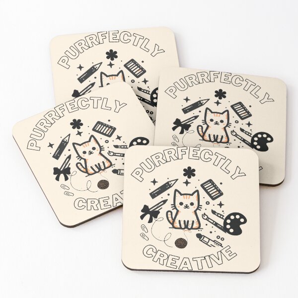 Item preview, PURRFECTLY CREATIVE CAT designed and sold by Mehwish.