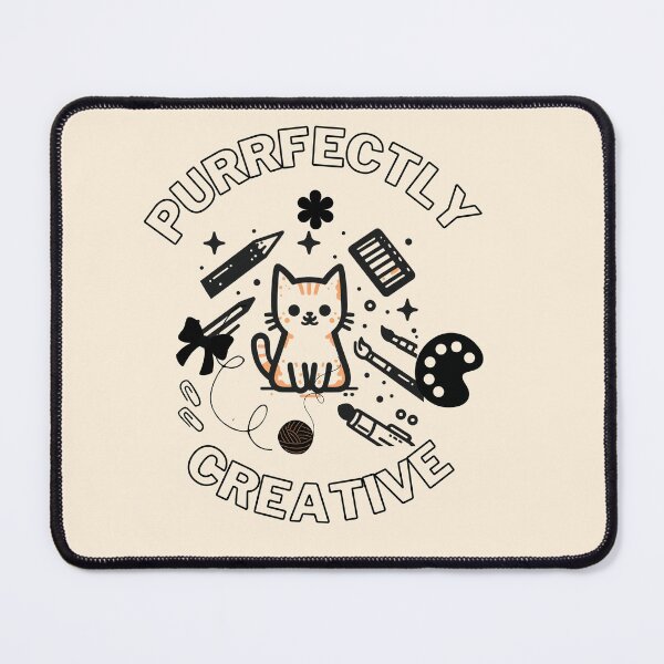 Item preview, PURRFECTLY CREATIVE CAT designed and sold by Mehwish.