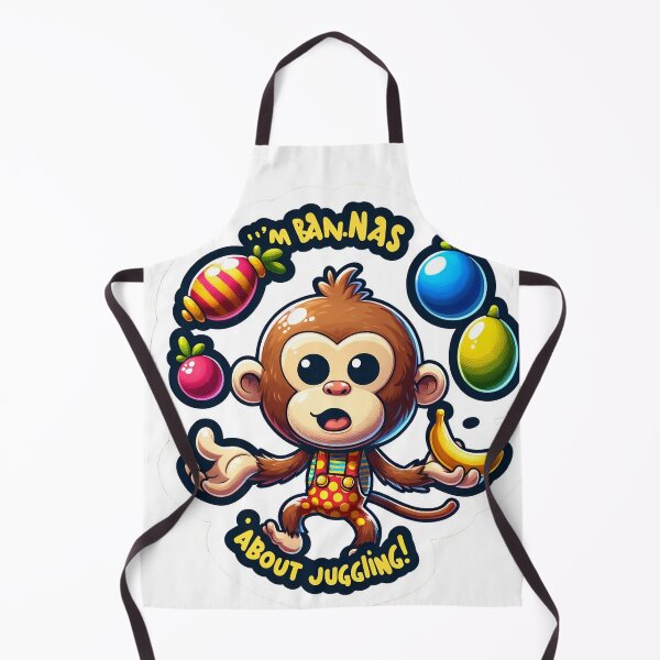 Item preview, Juggling Monkey Circus Sticker - I'm Bananas About Juggling! designed and sold by The-Library.