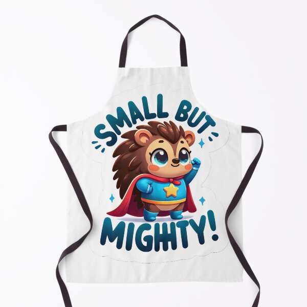 Item preview, Whimsical Hedgehog Superhero Sticker - Small but Mighty! designed and sold by The-Library.