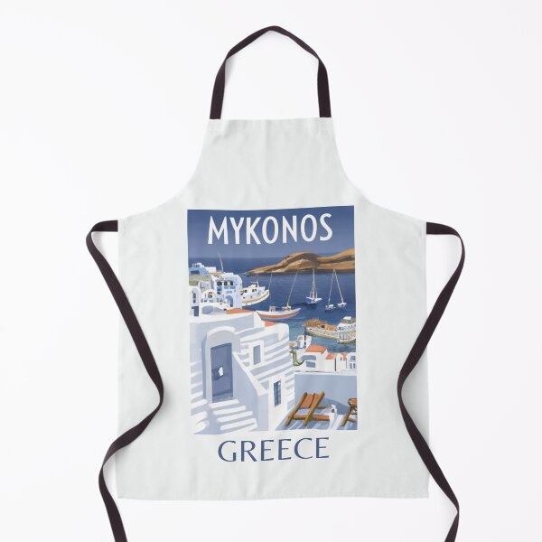 Item preview, A Watercolor Illustration of Mykonos - Greece designed and sold by Sketch-Shack.