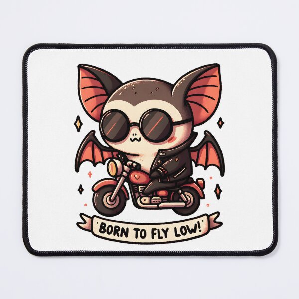 Item preview, Biker Bat Born to Fly Low Artwork designed and sold by UmbrellaStudio1.