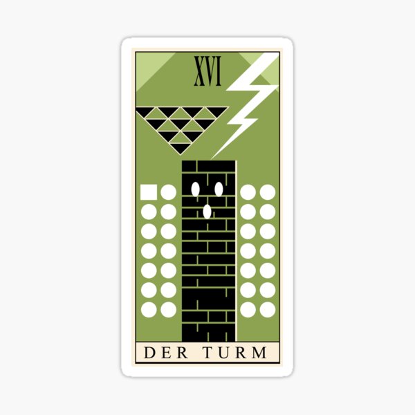 Item preview, Signalis Tarot - The Tower designed and sold by BitRadical.