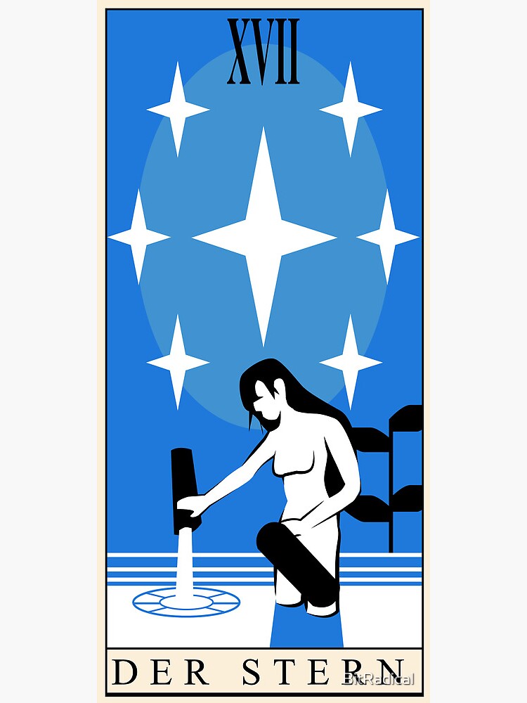Débardeur Femme/homme – Motif Tarot The Star, 100% Coton, Noir, Coupe Classique