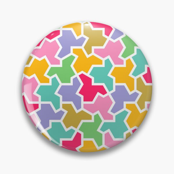 Item preview, BRIGHT CONFETTI - einstein tile pattern designed and sold by BrownWoodRobot.