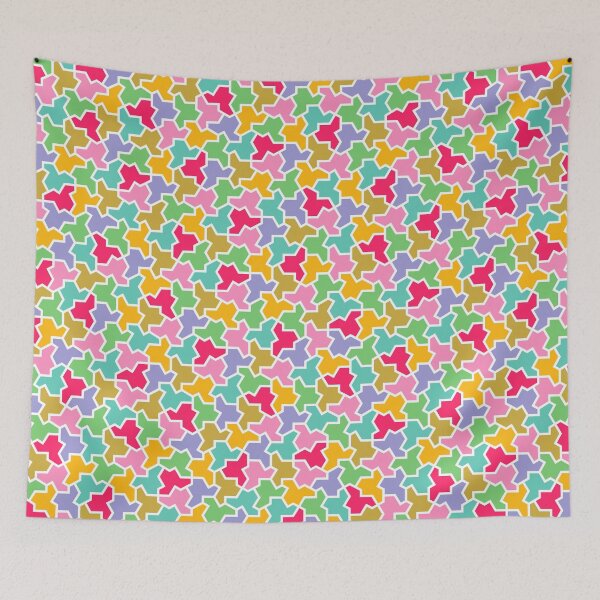 Item preview, BRIGHT CONFETTI - einstein tile pattern designed and sold by BrownWoodRobot.