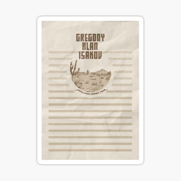 Gregory Alan Isakov Stickers for Sale