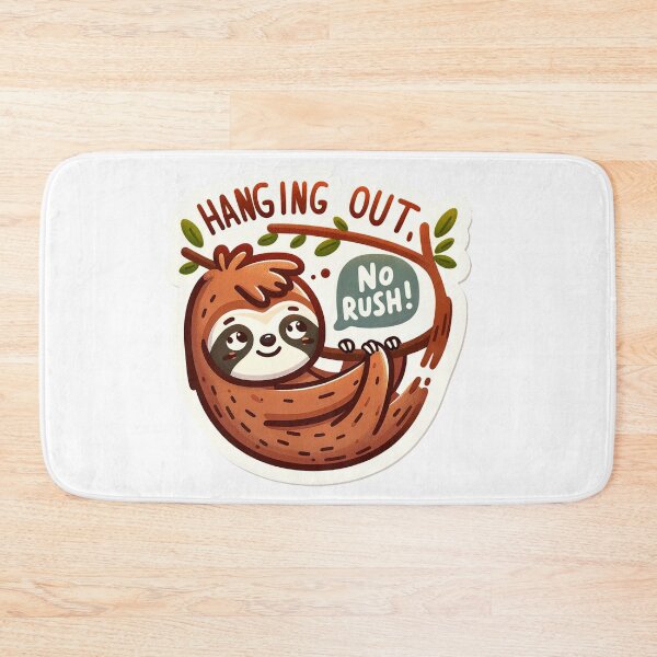 Artikelvorschau, Peaceful Sloth Sticker - Hanging Out, No Rush! entworfen und verkauft von The-Library.