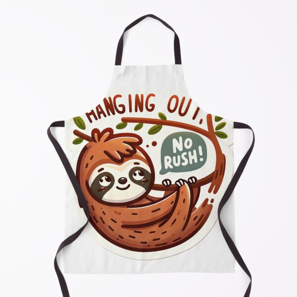 Artikelvorschau, Peaceful Sloth Sticker - Hanging Out, No Rush! entworfen und verkauft von The-Library.