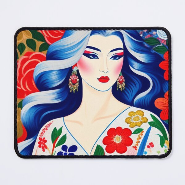 Item preview, Asian inspired floral fashion print designed and sold by Roxburylane.