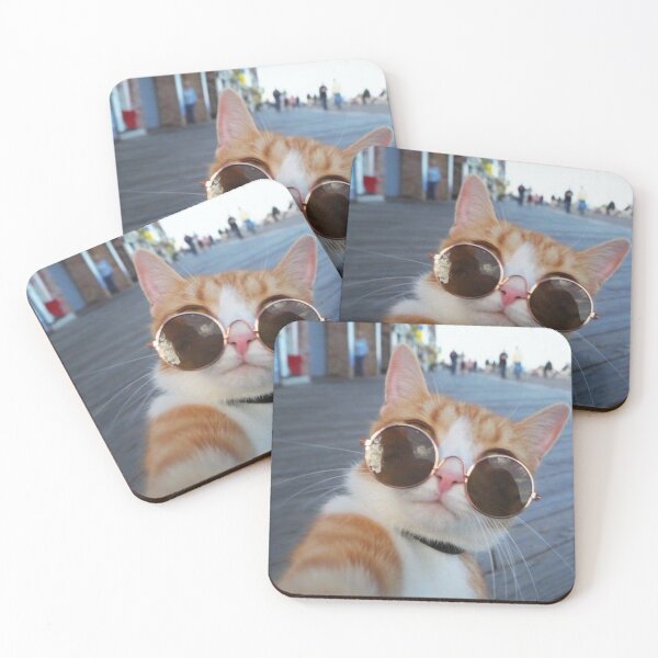 Item preview, cool cat with glasses designed and sold by CaveAbdul.