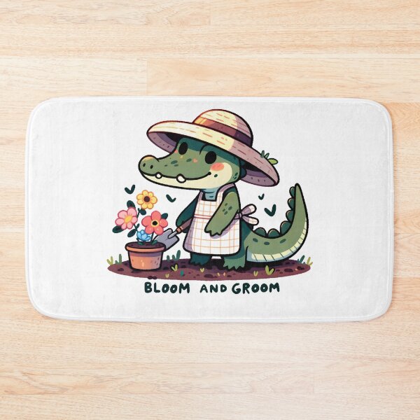 Item preview, Gardening Alligator Bloom and Groom  designed and sold by UmbrellaStudio1.