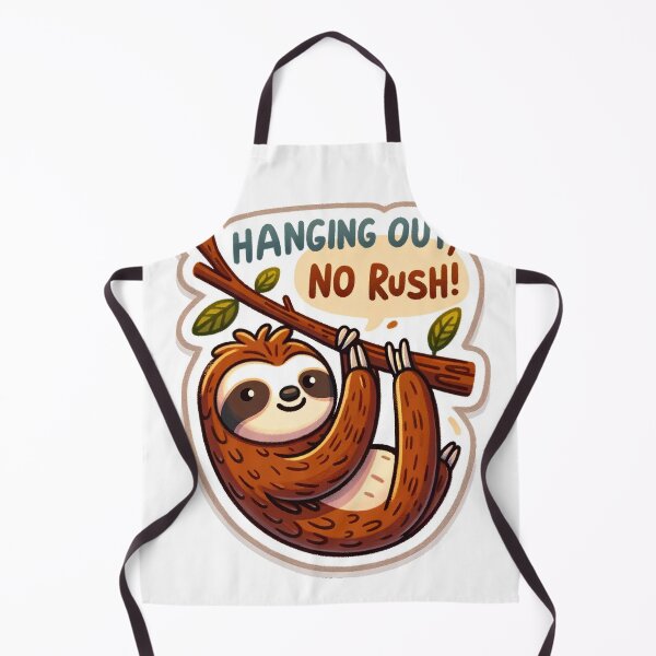 Artikelvorschau, Peaceful Sloth Sticker - Hanging Out, No Rush! entworfen und verkauft von The-Library.
