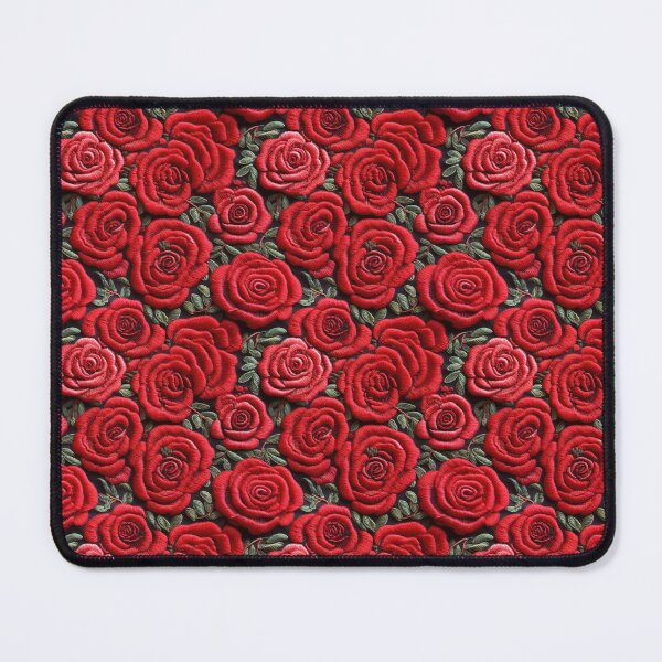 Item preview, Valentine’s Red roses embroidery pattern  designed and sold by HofTao.