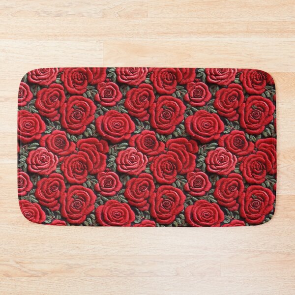 Item preview, Valentine’s Red roses embroidery pattern  designed and sold by HofTao.