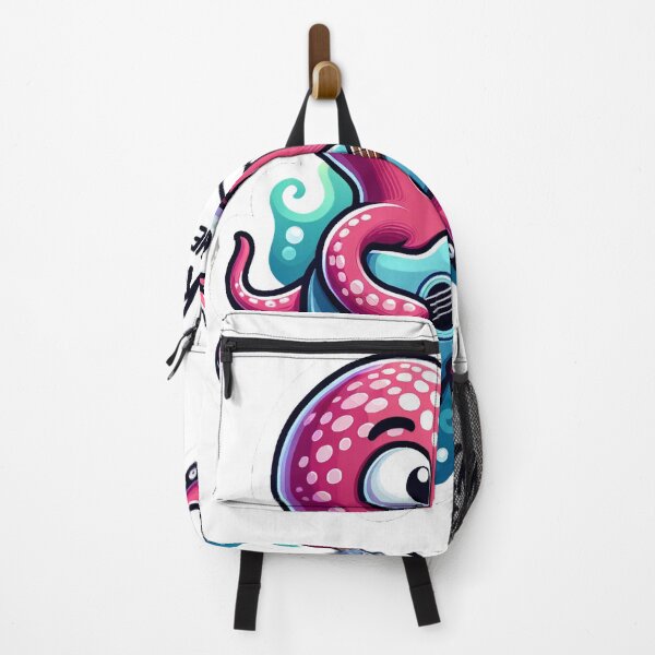 Item preview, Energetic Octopus Guitar Sticker - Rockin' the Ocean! designed and sold by The-Library.