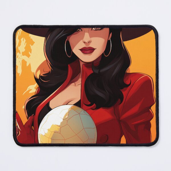 Item preview, Carmen Sandiego in Red - Vintage '90s Cartoon & Video Game Inspired Art designed and sold by ThatsTheStyle.