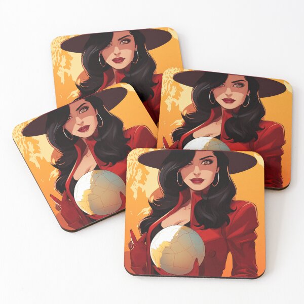 Item preview, Carmen Sandiego in Red - Vintage '90s Cartoon & Video Game Inspired Art designed and sold by ThatsTheStyle.