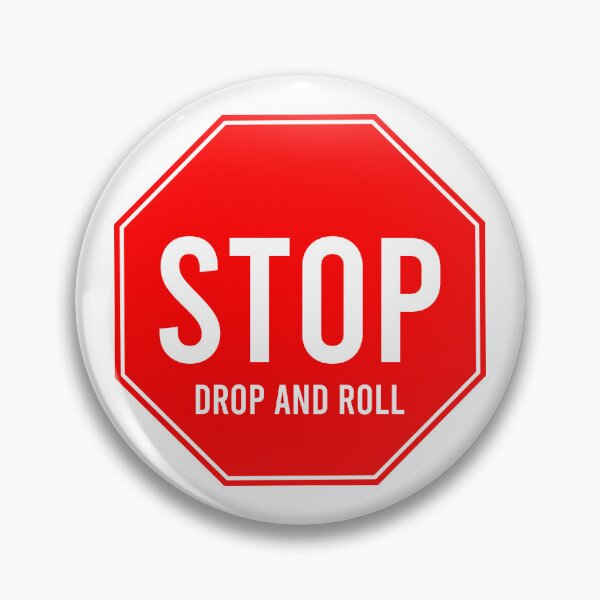 Item preview, Stop, drop and roll - Red Stop Sign designed and sold by wonderxwander.