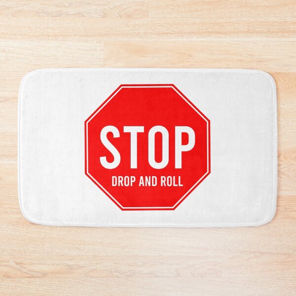 Item preview, Stop, drop and roll - Red Stop Sign designed and sold by wonderxwander.