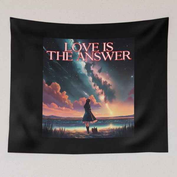 Item preview, Love is the Answer say girl by the sea  christian happy  gifts for women designed and sold by thankful-loco.