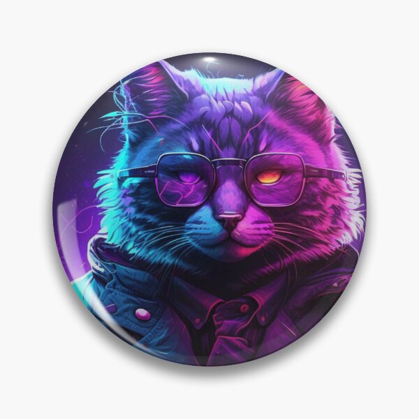 Item preview, Cyberpunk Cat designed and sold by epicdolphinz.