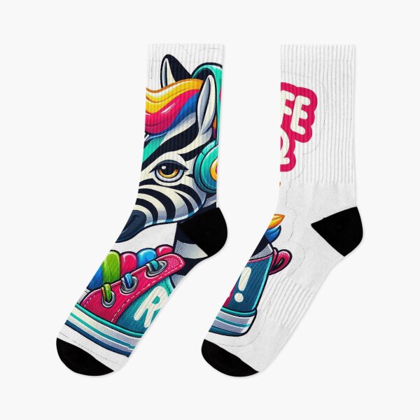 Item preview, Stylish Zebra Sneakers Sticker - Just Stripe and Roll! designed and sold by The-Library.