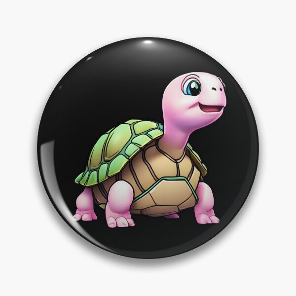 Item preview, Pink Smiling Turtle designed and sold by Aquillashop.