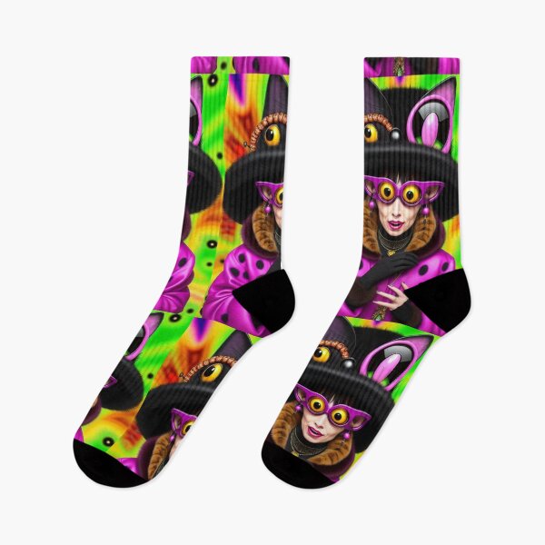 Item preview, Psychedelic Trippy Fashion Lady designed and sold by TheDarkWardrobe.