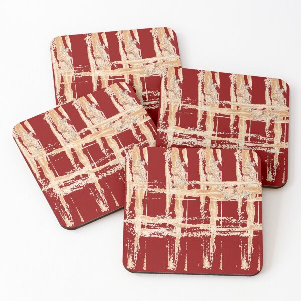 Item preview, Dark red with gold abstract art  designed and sold by Amal20.