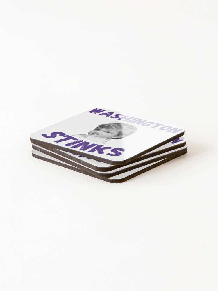 Thumbnail 4 of 5, Coasters (Set of 4), Washington Stinks, Rivalry designed and sold by RiffRaffGraffix.
