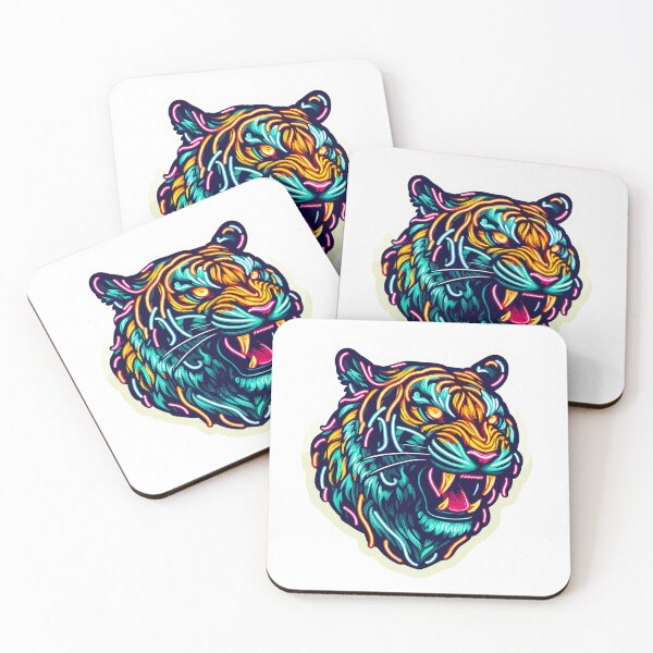 Item preview, Neon Tiger Face designed and sold by Xsquilax.