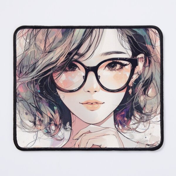 Item preview, A girl with glasses. designed and sold by growing-mom.