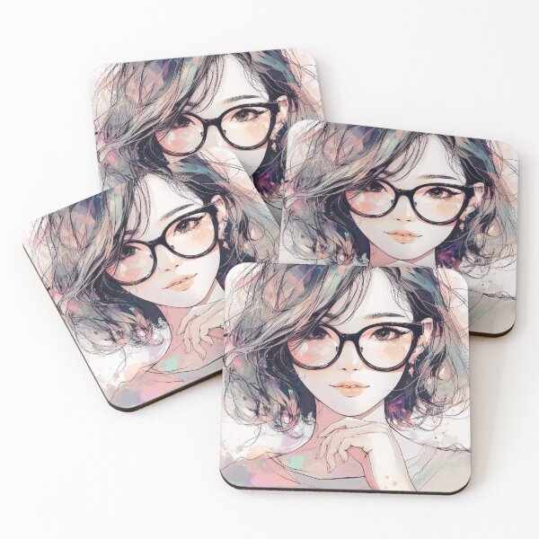 Item preview, A girl with glasses. designed and sold by growing-mom.