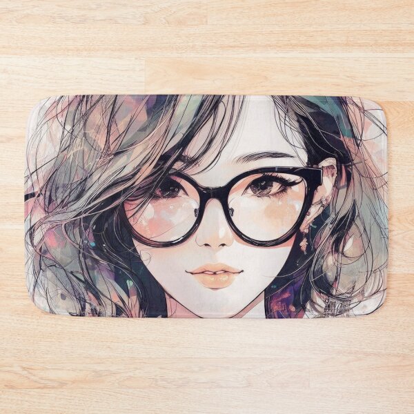 Item preview, A girl with glasses. designed and sold by growing-mom.