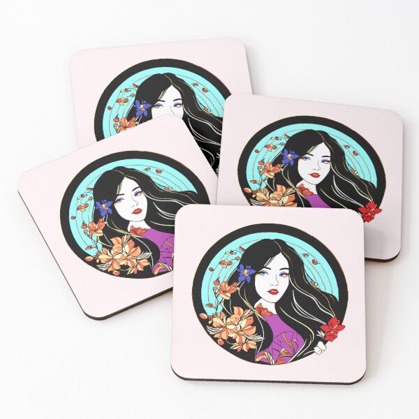 Item preview, Round color illustration of a beauty designed and sold by AD-Digital-Art.