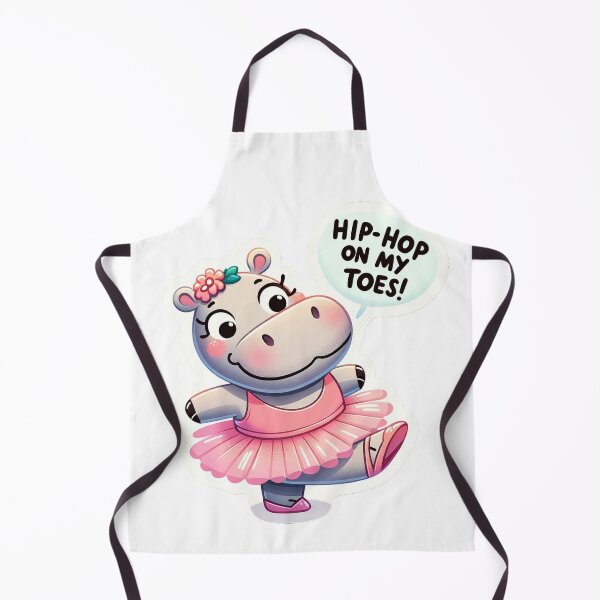 Artikelvorschau, Joyous Hippo Tutu Sticker - Hip-hop on My Toes! entworfen und verkauft von The-Library.