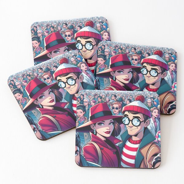 Item preview, Retro Cartoon Adventure: Carmen & Waldo Inspired Urban Selfie designed and sold by ThatsTheStyle.